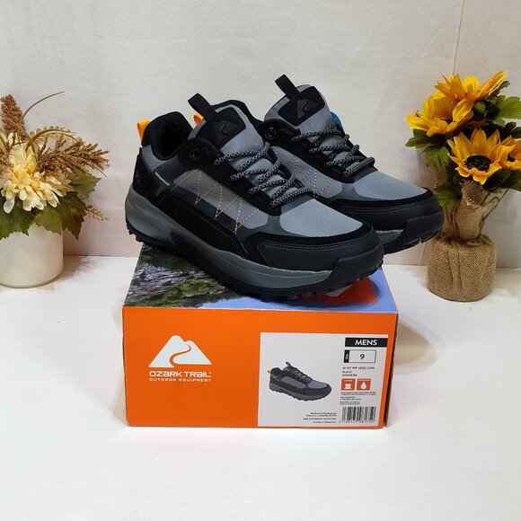 Ozark Trail Waterproof Hikers Low-Top Men Size 9 Leather Upper Outdoor Trail NIB - Picture 1 of 11